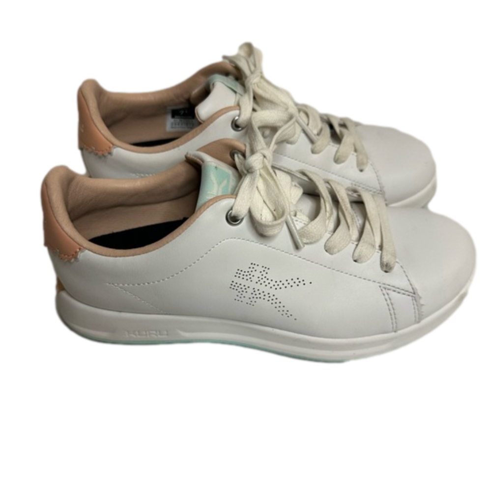 COPY - KURU Roam Classic Court Sneakers White Leather Size 7.5